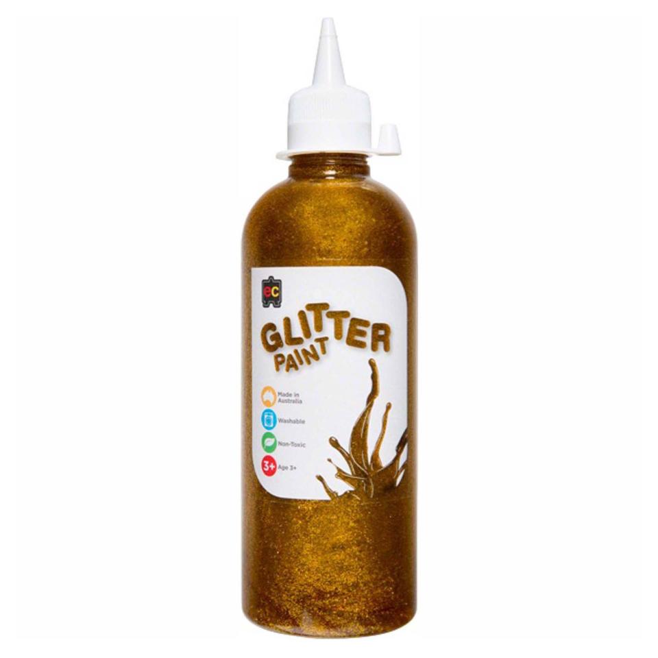 Educational Colours Glitter Paint 500ml Gold Image