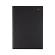 Collins Debden 2024 Belmont Diary A4 Day to Page Black