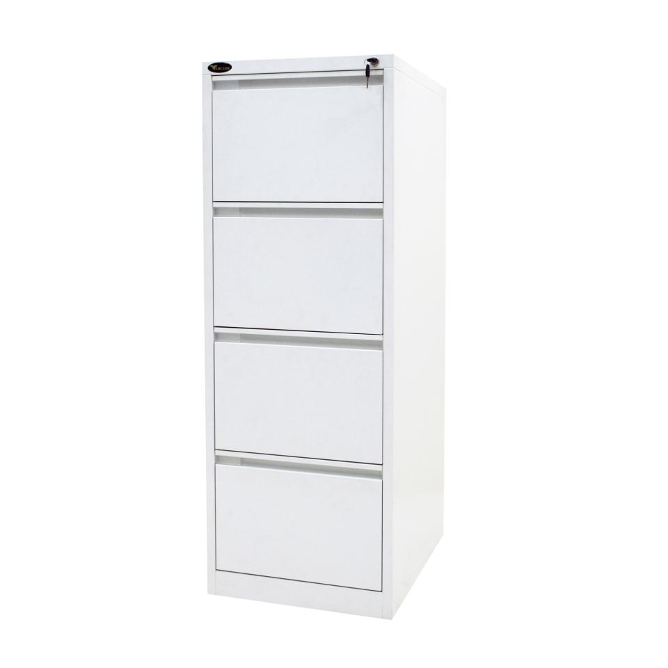 Mercury Vertical Filing 4 Drawer 1320h x 470w x 620dmm Graphite