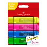 Faber-Castell Textliner Ice Highlighter Assorted Wallet 4