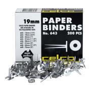 Celco Paper Binder No. 643 19mm Box 200