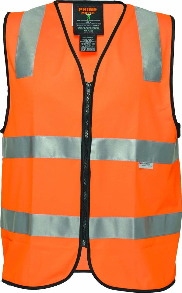 Prime Mover Day/Night Safety Vest with Tape MZ102 