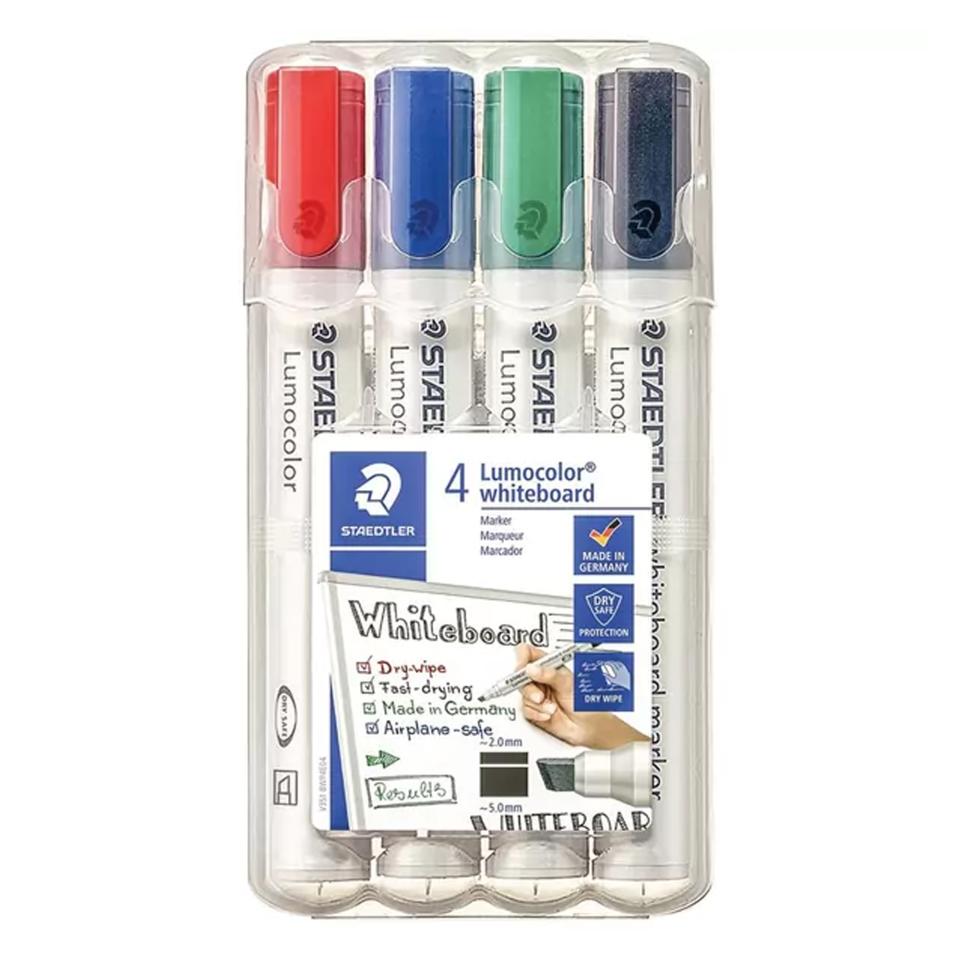 Staedtler 351 Lumocolor Whiteboard Marker Bullet 2.0mm Assorted Colours