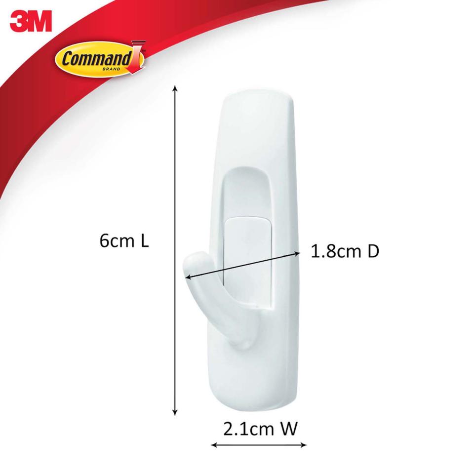 3M Command Small Hooks 17002 2 Pack Winc