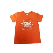 C&K Kids Orange Tshirt Size 4 Parent Each