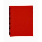 Winc Display Book A4 Refillable 20 Pocket Red