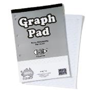 A4 Graph Pad 5mm Grid 2 Sided 50 Leaf