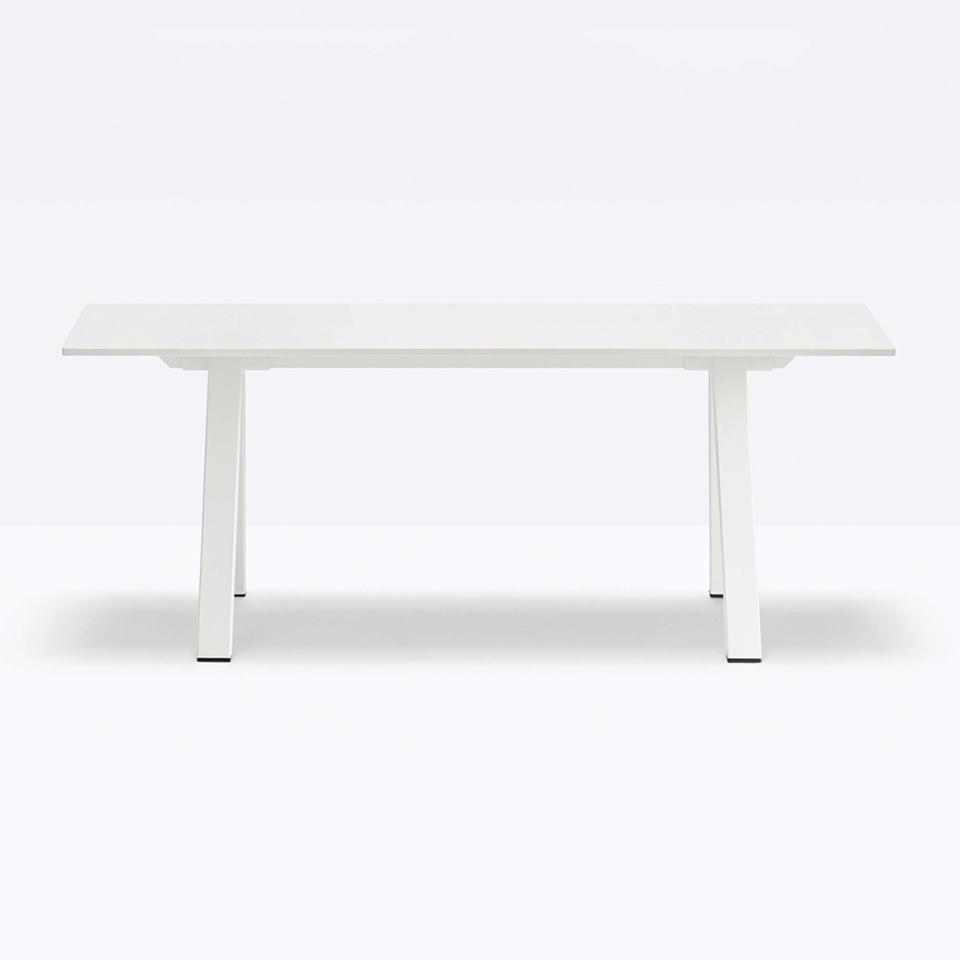 Pedrali Arki Dining Height Table 2000 W X 790 D X 1070mm H White Table Top With White Legs