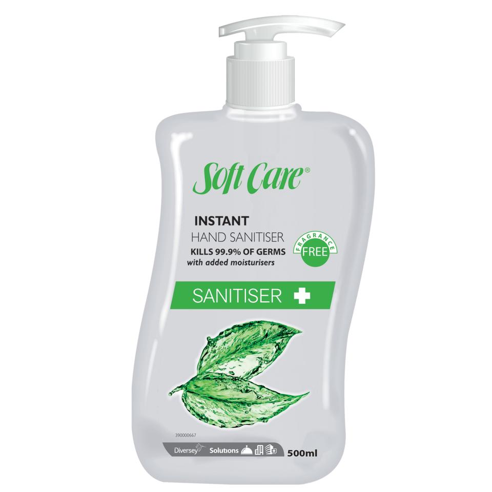 Diversey Soft Care Instant Hand Sanitiser Fragrance Free 500ml