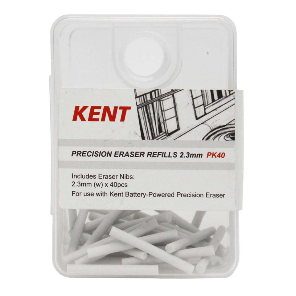 Kent Precision Eraser Refills 2.3mm 40pc