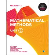 Nelson VCE Maths Methods Unit 2 Student Book with 4 Access Codes. Authors Neal & Garner
