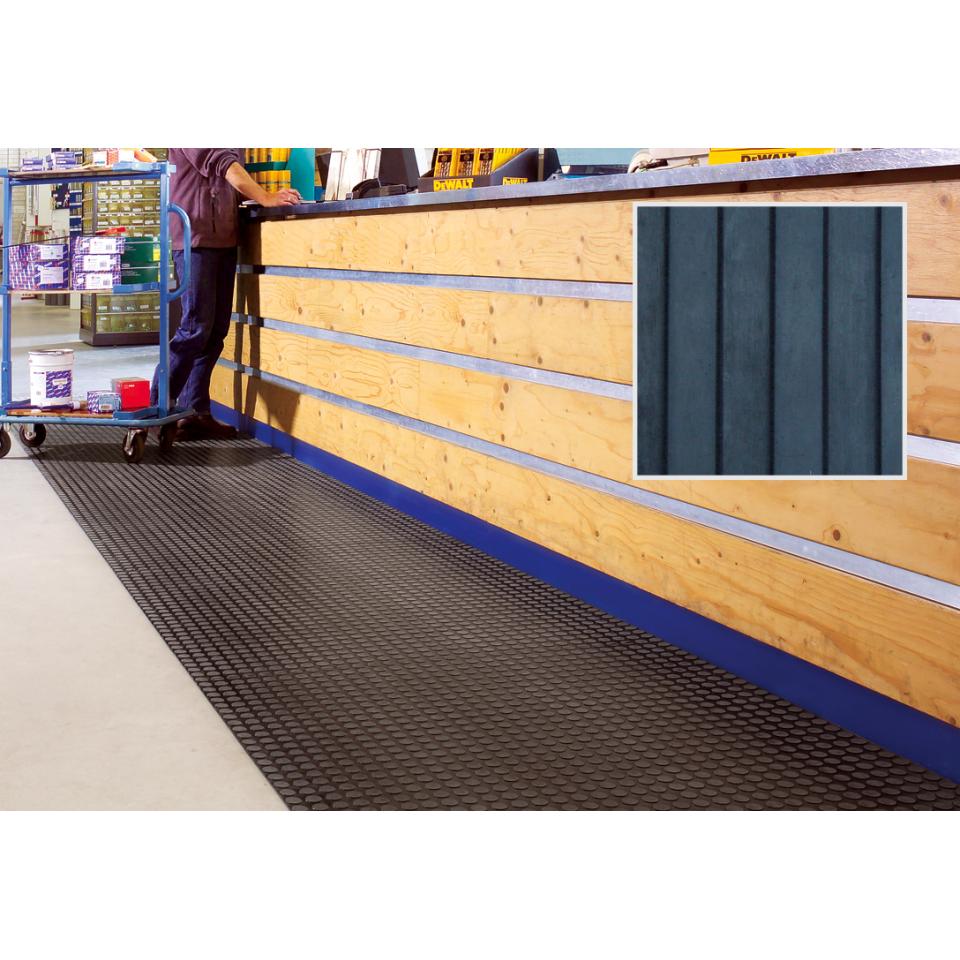 MatTEK Rubber Rib Mat Roll Wide 1x10m Black Winc