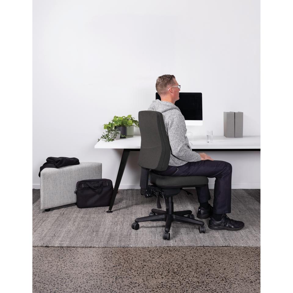 Buro Roma HB Chair 3 Lever Upholstered Seat and Back with Safetex ...
