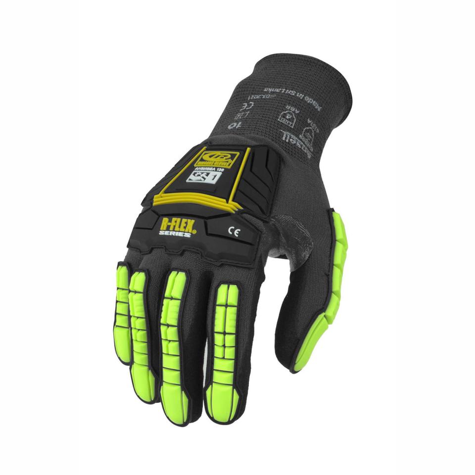 Ringers R-840 Nitrile Cut & Impact Resistant Gloves Hi-vis Grey