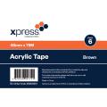 Thumbnail image of Xpress Packaging Tape Acrylic 48mmx75m Brown Pack 6