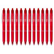 Pilot Frixion Clicker Erasable Gel Ink Retractable Rollerball Pen Fine 0.7mm Red Box 12