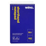 Winc Spiral Notepad Shorthand No.332 Top Opening 100 Page
