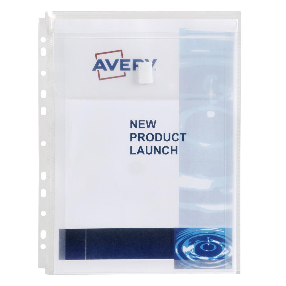 Avery Clear Plastic Expandable Sheet Pocket - 5 Pack