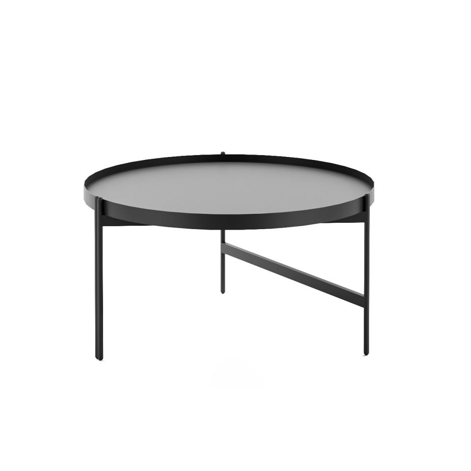 Rapid Line Nido Coffee Table 800mm Dia Black/Black