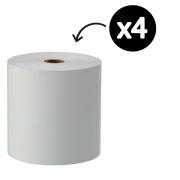 Winc Thermal Paper Roll 1ply 80x80mm 12mm Core White Pack 4