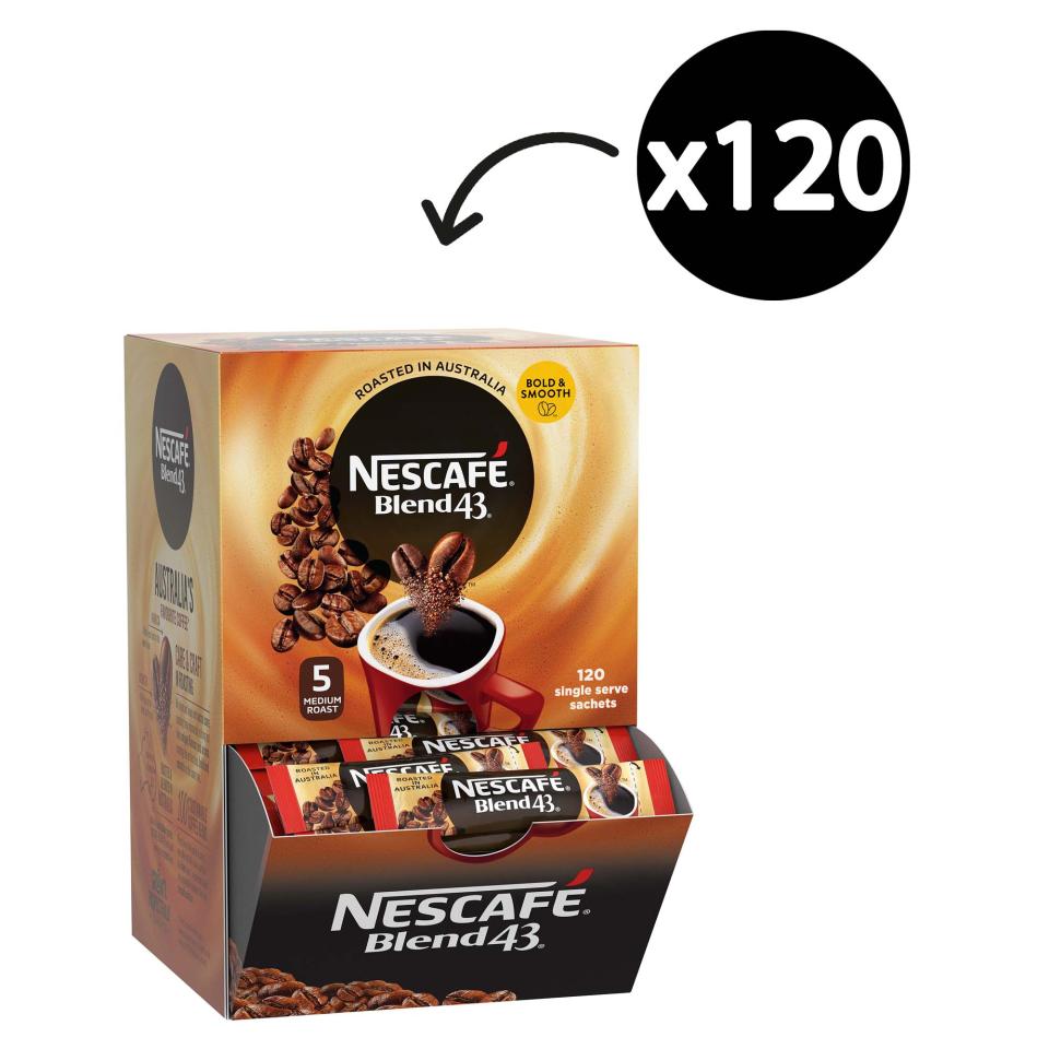 ødemark Slutning historisk Nescafe Blend 43 Instant Coffee Sticks 1.7g Box 120 | Winc