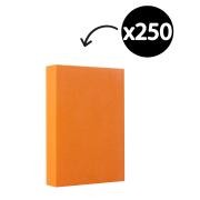 Winc Premium Coloured Cover Paper A3 110gsm Orange Pack 250