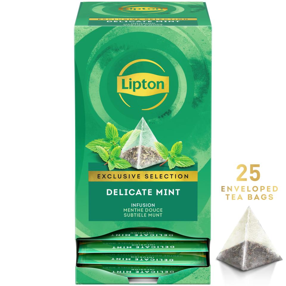 Lipton Exclusive Selection Delicate Mint Tea Bags Pack 25 Image