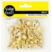 Arbee Craft Bells Sleigh Craft Asst Sizes 35 Pieces