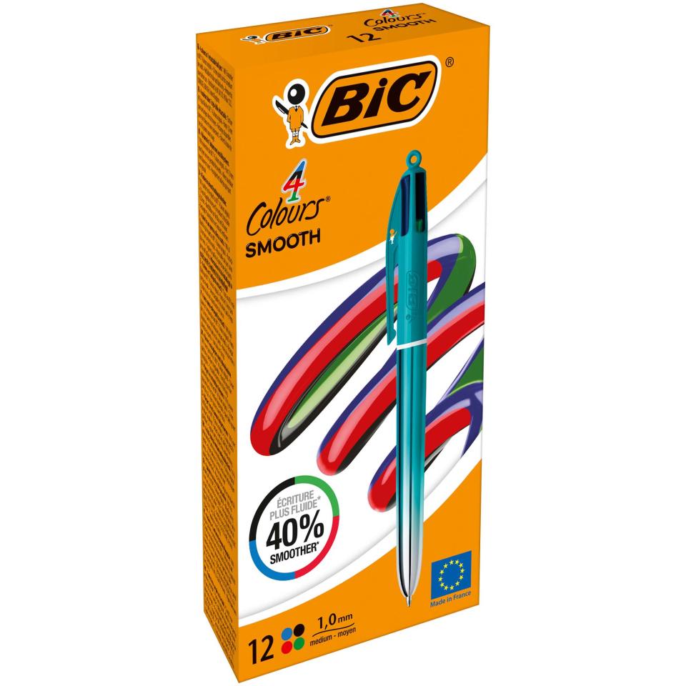 Bic 4 Colours Smooth Gradient Teal Colour Box 12 | Winc