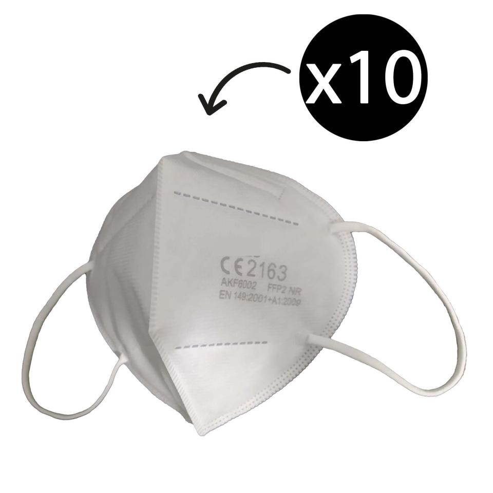 Clean Stream Technologies Disposable Respirator FFP2 No Valve with Earloops Pack 10