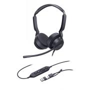 Yealink UH42 MS/UC Certified Wired Stereo Business Headset with AI Noise Cancelling Mic & USB-C & A
