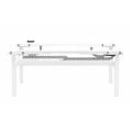 Thumbnail image of Buro Altri Height Adjustable B2B Desk 1500(W)x1600(D)x630-1280(H)mm Sq Leg White Fixed Cable Tray