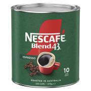 Nescafe Blend 43 Espresso Instant Coffee 375g Tin