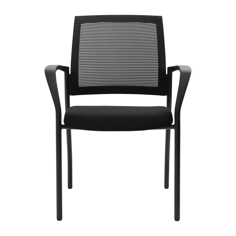 Dal Urbin Stackable Chair with Mesh Back And 4 Leg Black