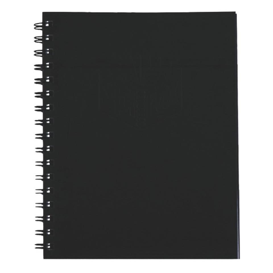 Spirax 511 Side Opening Hard Cover Notebook 225X175mm 200 Page Black