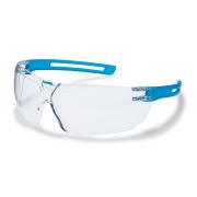 Uvex X-fit Safety Glasses Clear SV Excellence Lens Blue Arms