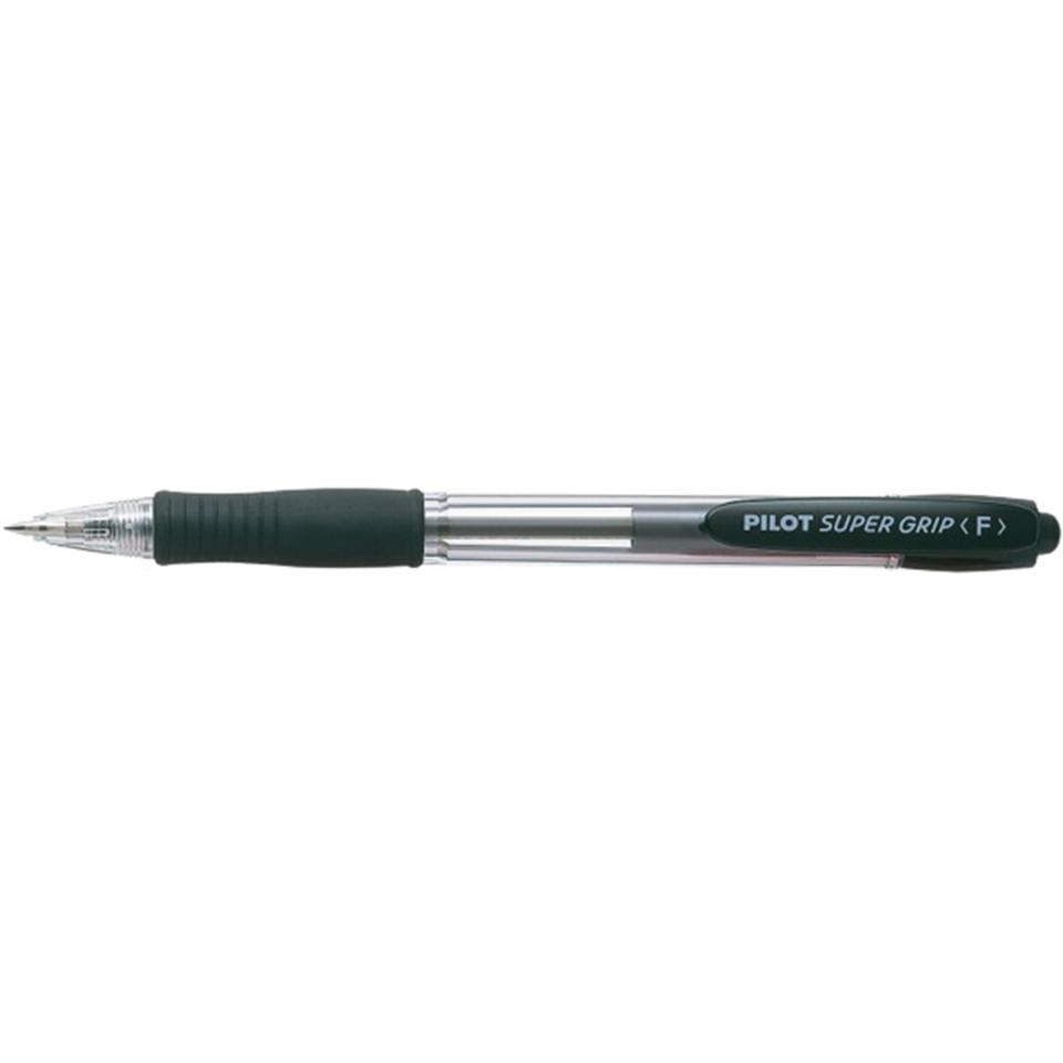 Pilot BPGP-10R Supergrip Retractable Ballpoint Pen Fine 0.7mm Black Each