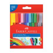 Faber-castell Connector Pens Assorted Colours Pack Of 12