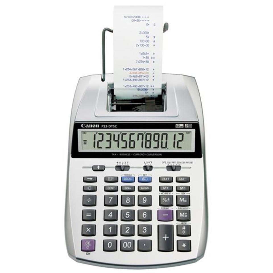Canon P23DTSCII Portable Printing Calculator