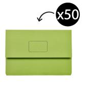 Marbig Slimpick Document Wallet Green Box 50