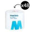 Thumbnail image of Merino Everyday Toilet Tissue Roll 2 Ply 400 Sheets White Carton 48