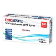 LDPE Dispense Apron 850 x 1500mm White Pack 100