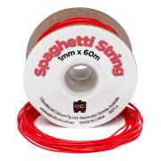 EC Spaghetti String  PVC Tubing 1mm x 60m Red