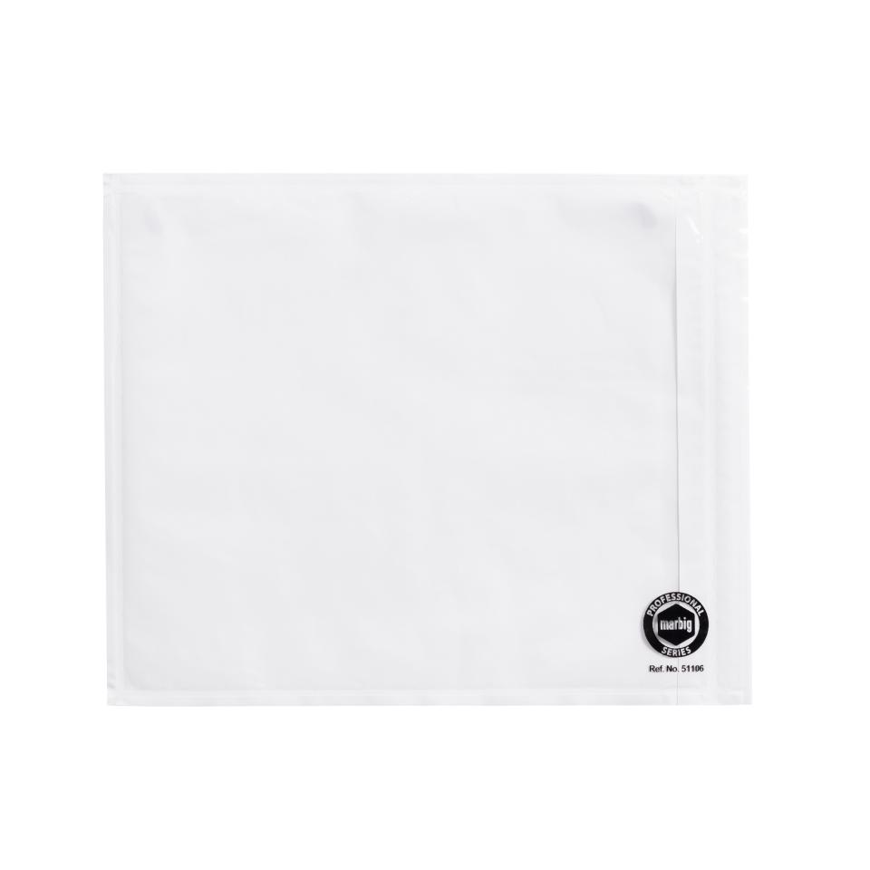 Marbig Professional Plain Selfadhesive Envelope White 175mm X 140mm Box 500 Image
