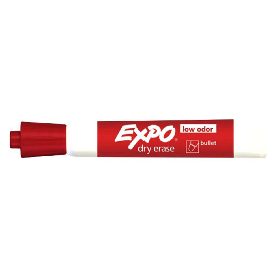 Expo Dry Erase Whiteboard Marker Bullet Tip Red