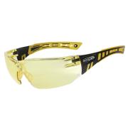 Scope Speed Safety Spectacles Amber Lens Anti Fog Anti Scratch Coating Yellow/Black Frame Pair