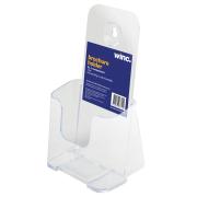 Winc Wall Mounted Brochure Holder DL 1 Tier Clear