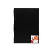 Teter Mek A3 Visual Art Diary Spiral 110gsm Black Cover 120 Pages