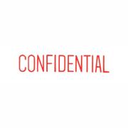 X-Stamper 'Confidential' Self-Inking Stamp With Red Ink