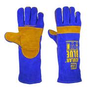 Kevlar Blue Welding Gloves With Velcro Closure